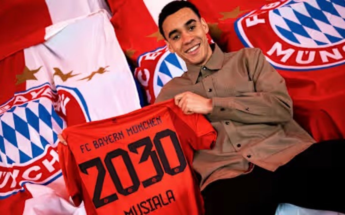 Jamal Musiala signs contract extension with FC Bayern Munich till 2030