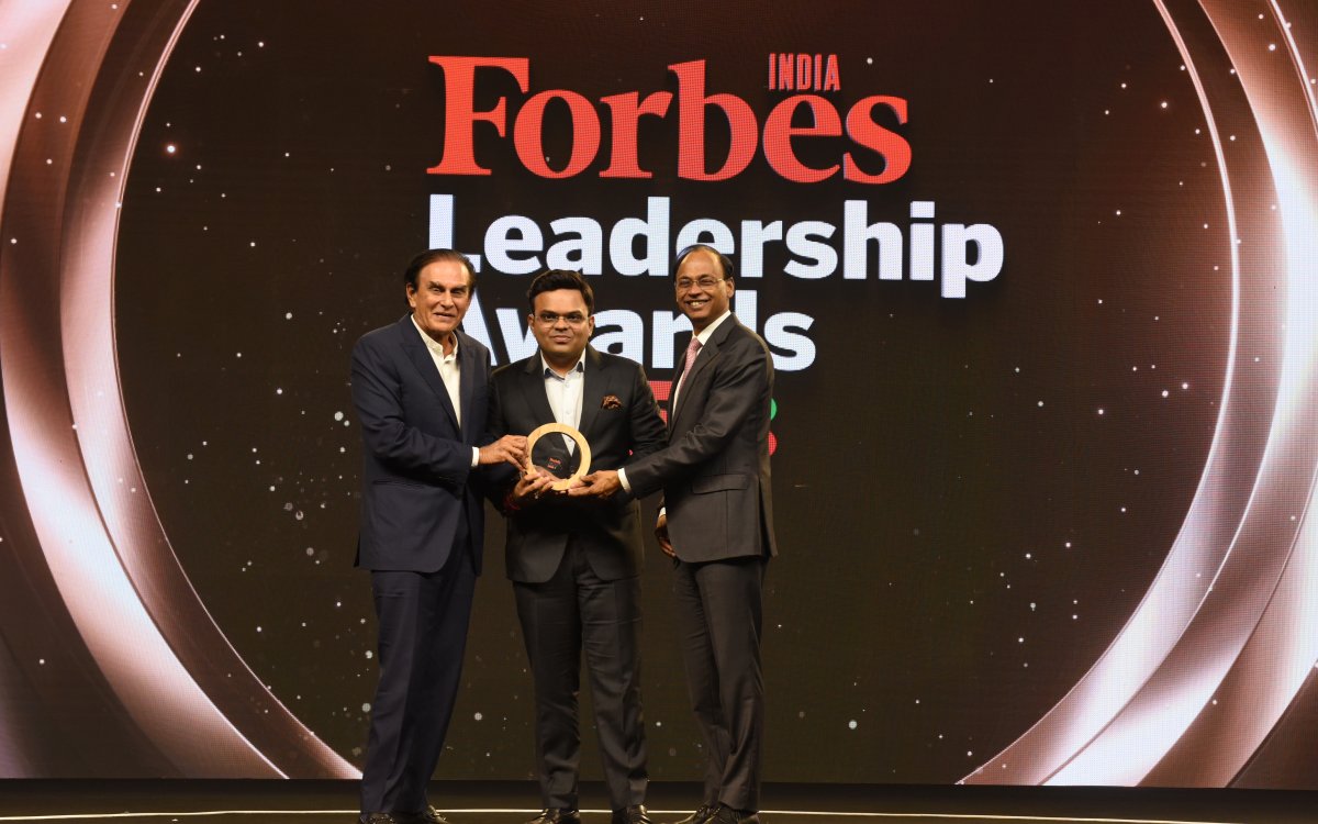 Jay Shah Receives Icon Of Excellence Award At Forbes India Leadership Awards 2025