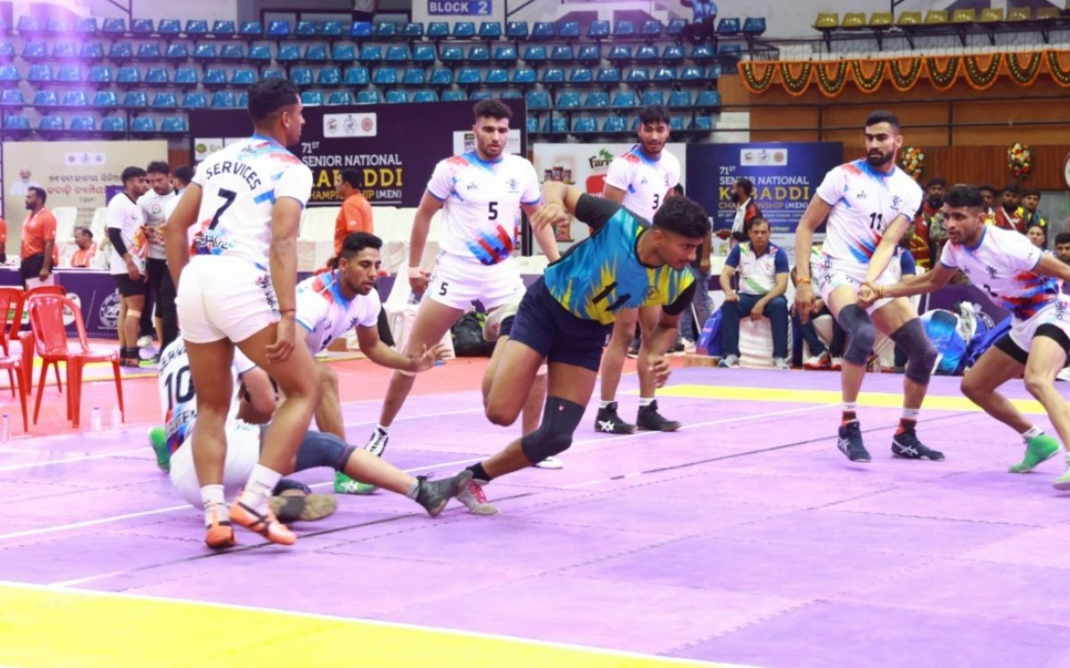 Kabaddi Sr. Nationals: Haryana, Odisha, Railways Lead Dominant Displays In Cuttack