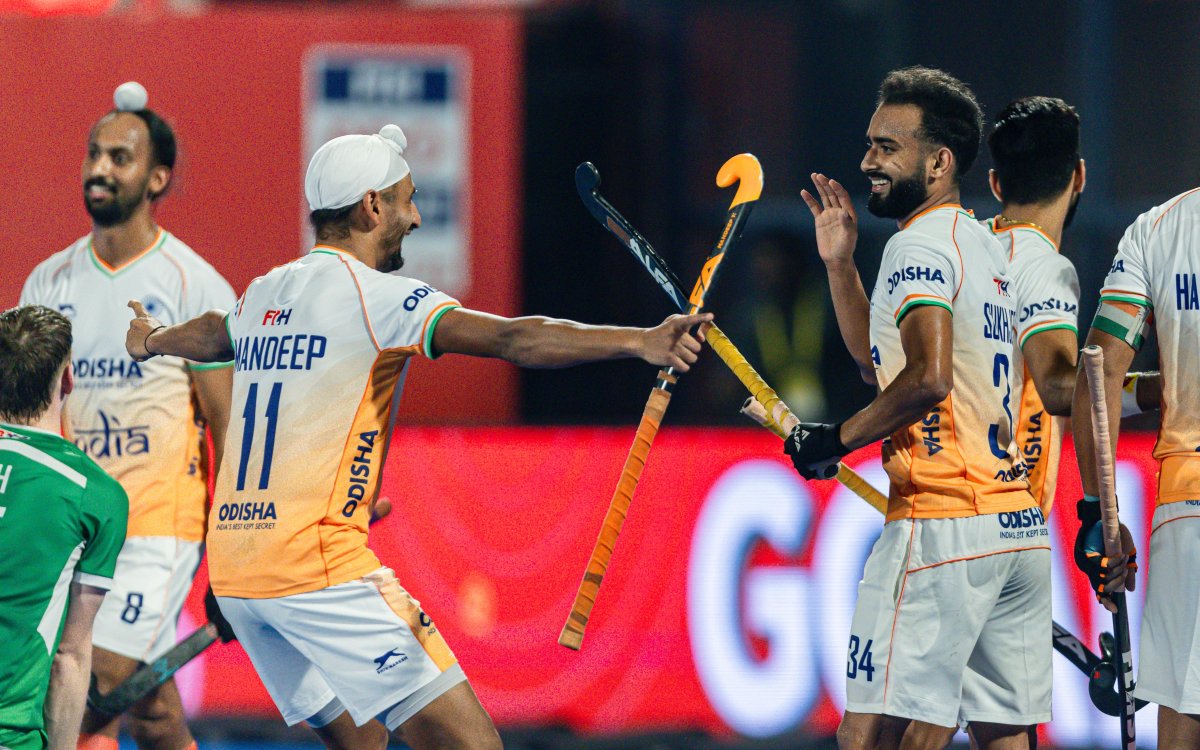 Men's FIH Pro League: India overcome tough challenge from Ireland for 3-1 win 