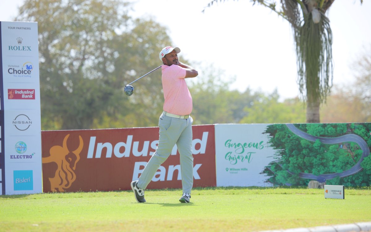 Ahmedabad Open golf: Sri Lanka's Thangaraja takes Round One lead courtesy of his 65