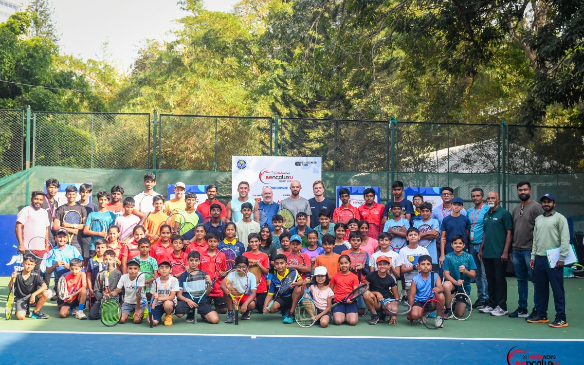 Bengaluru Open: Young Talents Train With National, And International Stars At Tennis Clinic