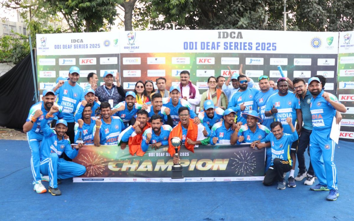 India Clinch Triumphant Victory In ODI Deaf Series Against Australia