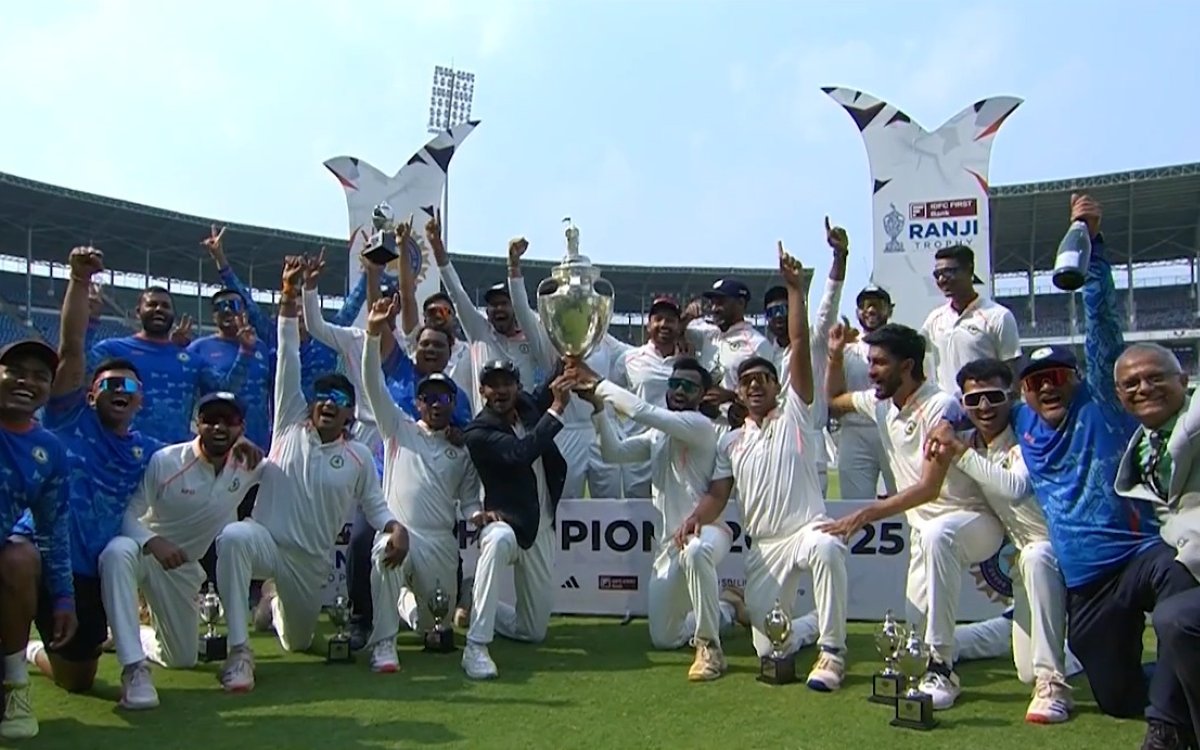 Ranji Trophy: Vidarbha crowned champions by virtue of first-innings lead against Kerala