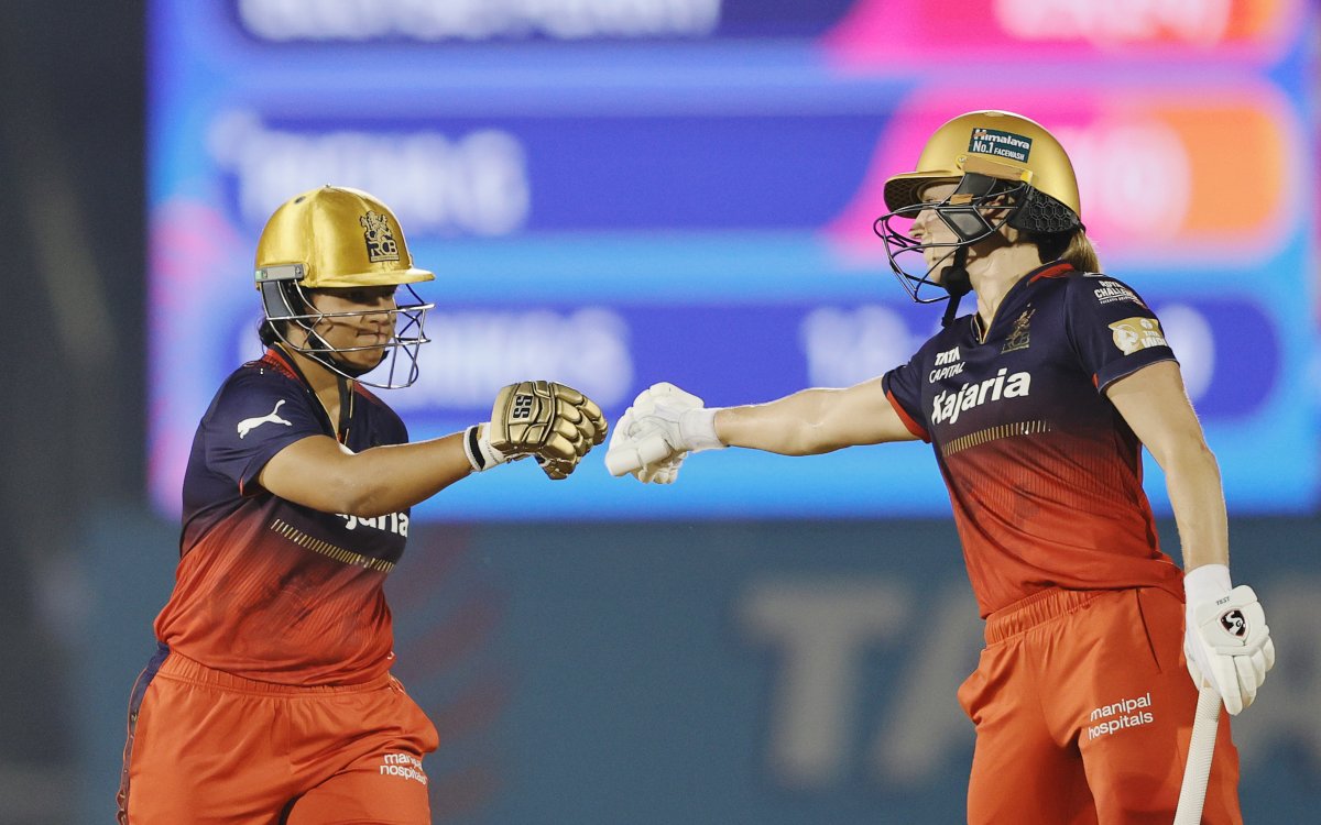 WPL 2025: Mandhana, Perry Help RCB Post 199/3 Against MI In Last League Match